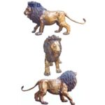 Brass Lion  9 feet