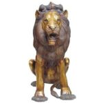 Brass Made Lion Sculpture