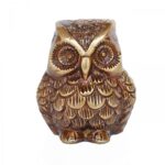 3 Inch Antique Brass Owl Showpiece