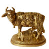 Brass Cow And Calf 6 Inch