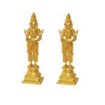 Deep Laxmi Pair Of Decorative Religious Table Statue In Brass