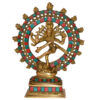 Natraj (Sankar Ji ) – Dancing Shiva With Turquoise Coral Stone Work