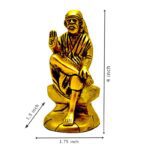 Brass Sai Baba 4 Inch