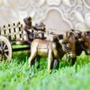 Open Bullock Cart Brass Decorative Metal Showpiece