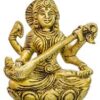 Brass Saraswati Statue  3 Inch