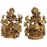Goddess Saraswati Glorious Statue Of Brass 14 Inch