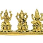 Brass Saraswati Statue  3 Inch