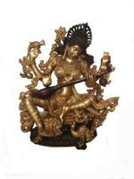 Brass Saraswati Statue  36 Inch