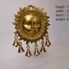Brass Sun Mask Wall Hanging