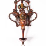 Brass Ganesh and Elephant Oil Lamp 17 Inch