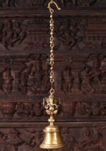Brass Ganapathi Hindu Puja Bell with Chain 30