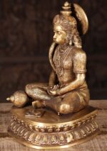 Brass Hanuman Meditating 15 inch - Image 7