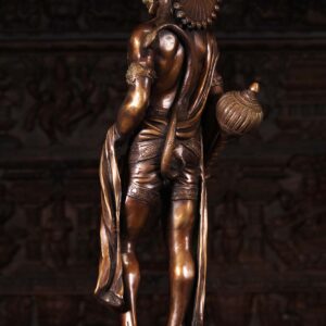16-Brass-Athletic-Hanuman-Holding-Club