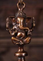 Brass Ganapathi Hindu Puja Bell with Chain 30 - Image 3