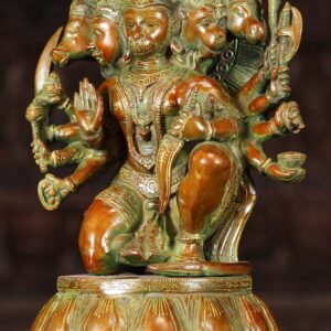 3-5-Faced-Hanuman-Sculpture