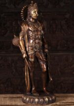 BRASS HANUMAN STANDING STATUE BIG SIZE - Image 4