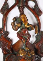 Brass Ganesh and Elephant Oil Lamp 17 Inch - Image 4