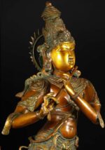 gopal krishna brass statue 34 inch - Image 2