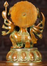 Brass Panchamukhi Hanuman Statue 5 Heads 13 inch - Image 5