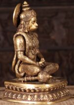 Brass Hanuman Meditating 15 inch - Image 5