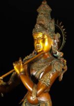 gopal krishna brass statue 34 inch - Image 3