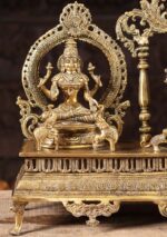 Brass Statue Set Ganesh, Lakshmi & Saraswati 20" - Image 2