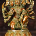 Brass Panchamukhi Hanuman Statue 5 Heads 13 inch