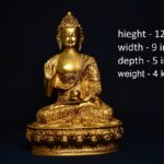 Brass Buddha Life Story statue 12 Inch