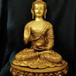 Brass Buddha Life Story statue 15 Inch