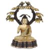 Large Size Brass Buddha Under Tree