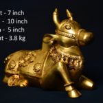 Brass Nandi Sitting 7 Inch