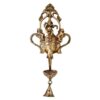 Dancing Ganesh With Oil Lamp And Bell