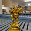Brass Ganesh  Dancing Big Statue 17 Inch