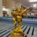 Brass Ganesh  Dancing Big Statue 17 Inch