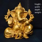 Brass Ganesh  Sitting  13 Inch