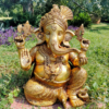 Brass Ganesh Pagdi | Mukut Statue
