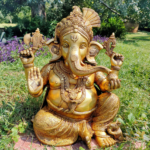 Brass Ganesh Pagdi | Mukut Statue