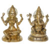 Laxmi Ganesha Brass Made Antique Decorative Pair For Pooja Ghar big size