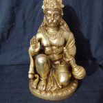 Brass Hanuman | Bajrang Bali Sitting 9 Inch
