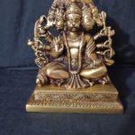 Brass Hanuman | Bajrang Bali | Panchmukhi Hanuman 7 Inch Sitting