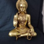 Brass Hanuman | Bajrang Bali Sitting 10 Inch