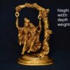 Brass Krishna Radha Jhula | Swing 11 Inch