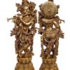 Brass Krishna Statue Religious Decorative Figure 30 Inch Height