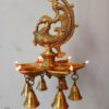 Oil Lamp Hanging Peacock With 6 Diya