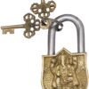 Brass Lock With Figure Small