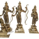 Brass Ram Darbar 17.5 Inch Big Statue