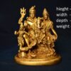 Brass Shiv Pariwar | Shiva Family | Shivji | Bholenath | Shankar Ji  6 Inch