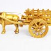 Brass Metal Hand Made Bullock Cart Home Decor