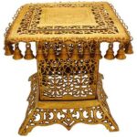 Brass Table Furniture For Home Decor Height 15 Inch