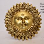Brass Sun Mask Wall Hanging
